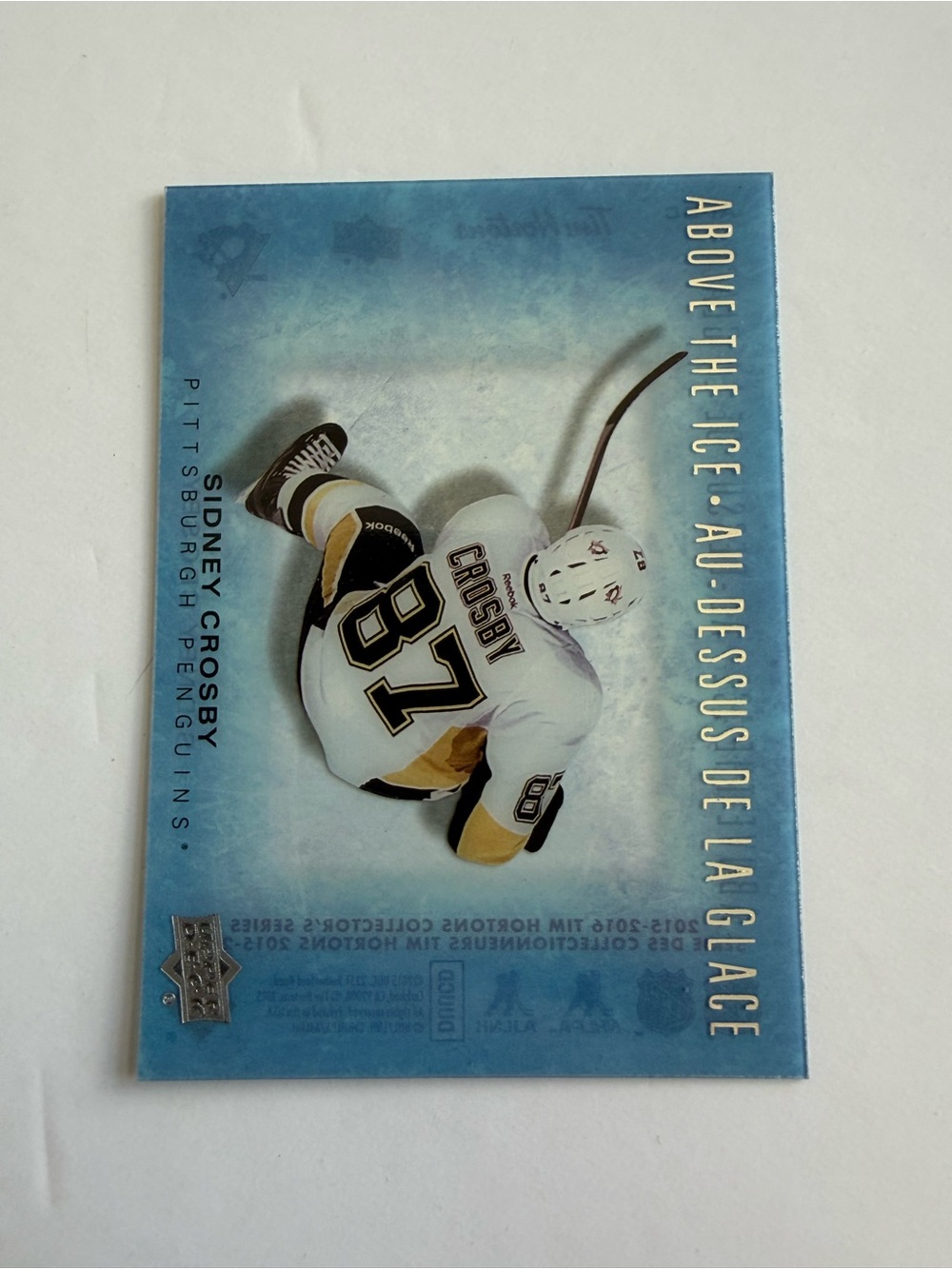 Sidney Crosby Above the Ice Decorative Hockey Print - Blue